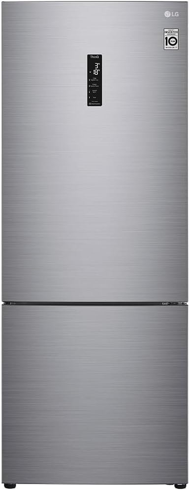 Refrigerador LG Bottom Freezer Inverse 451L Platinum GC-B569NLLM