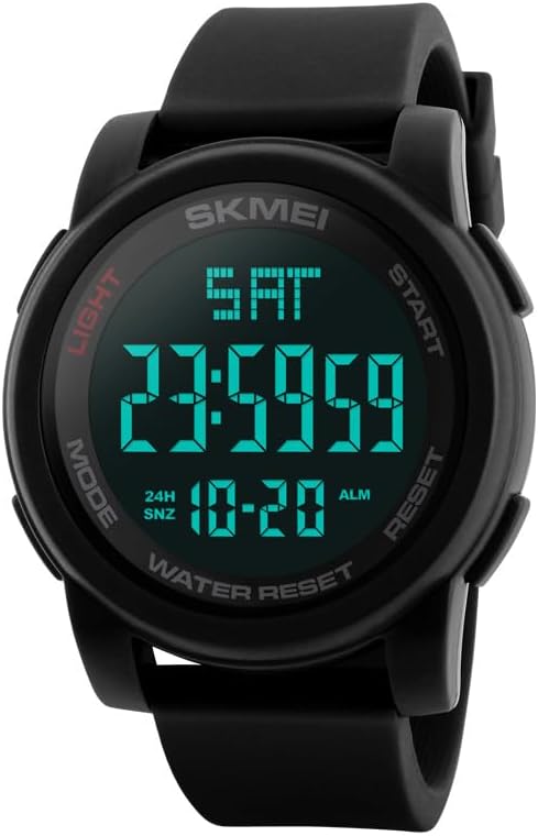 Relógio Digital Masculino Esportivo Resistente à Água 50M
