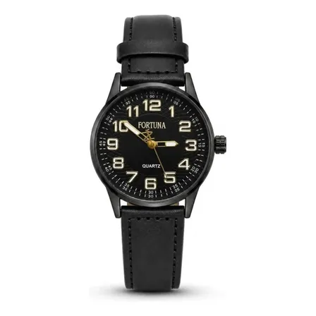 Relógio Masculino Fortuna Old Money Minimalista Preto