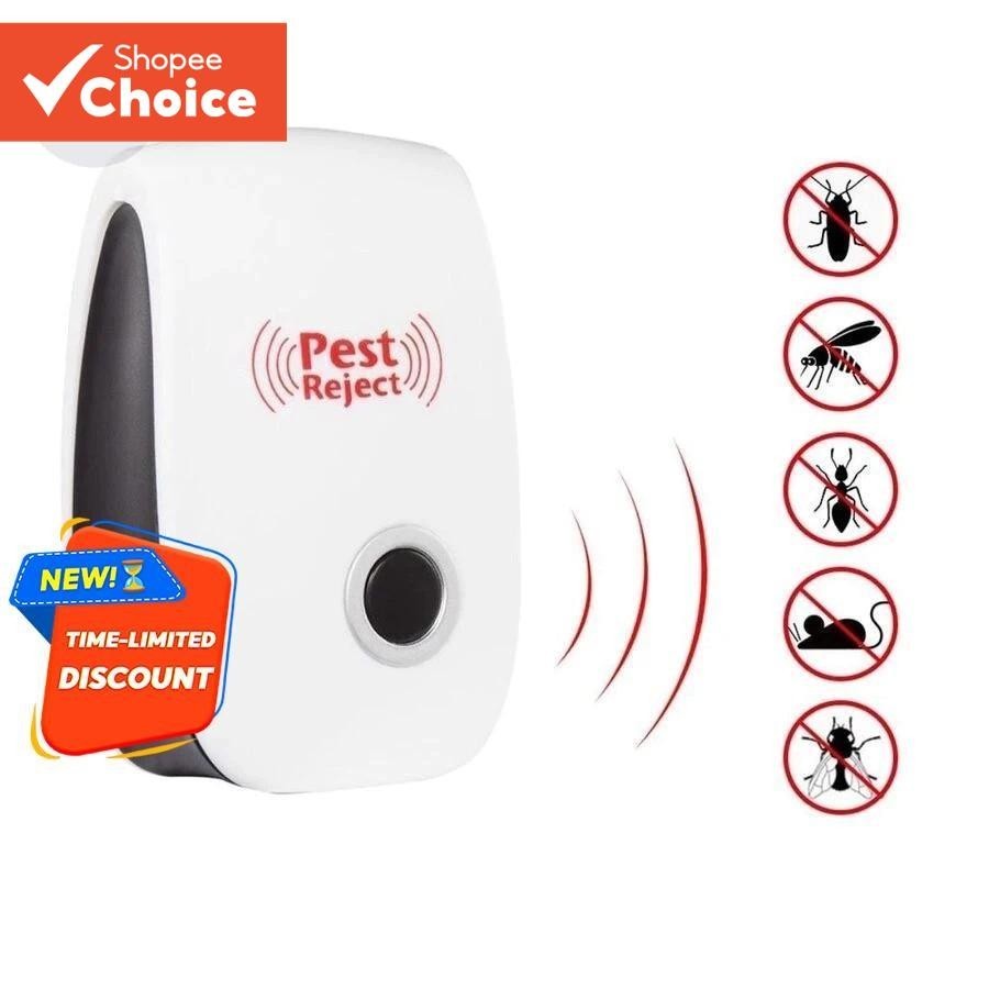 Repelente Ultrassônico Eletrônico contra Mosquitos, Ratos e Baratas