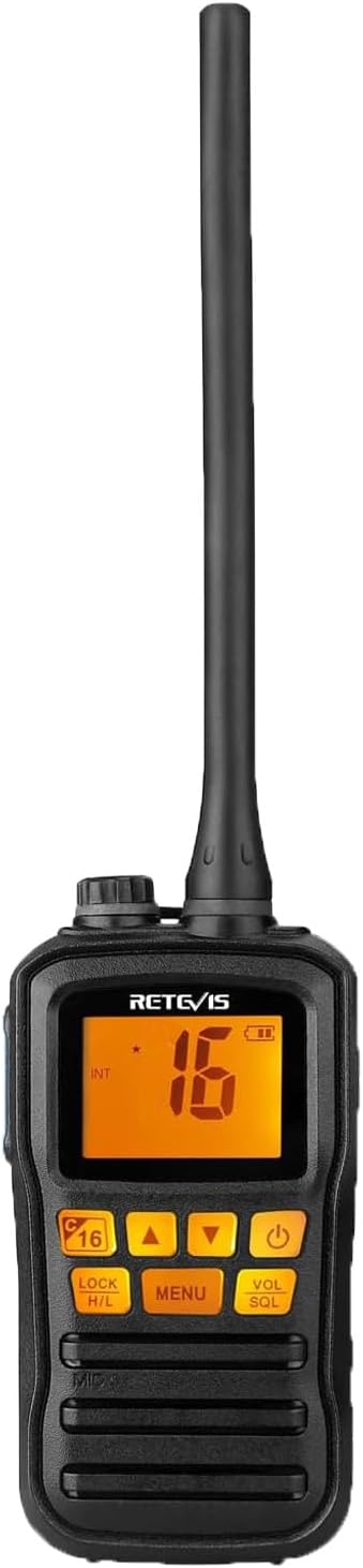 Retevis RM01: Rádio Marítimo Portátil Flutuante com Certificação IP67