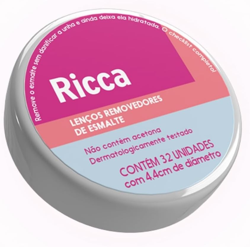 Lenço Removedor de Esmalte Ricca 32un