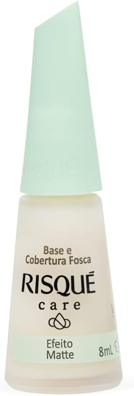 Risqué Base e Cobertura Fosca Care 8ml: O Finalizador de Efeito Matte