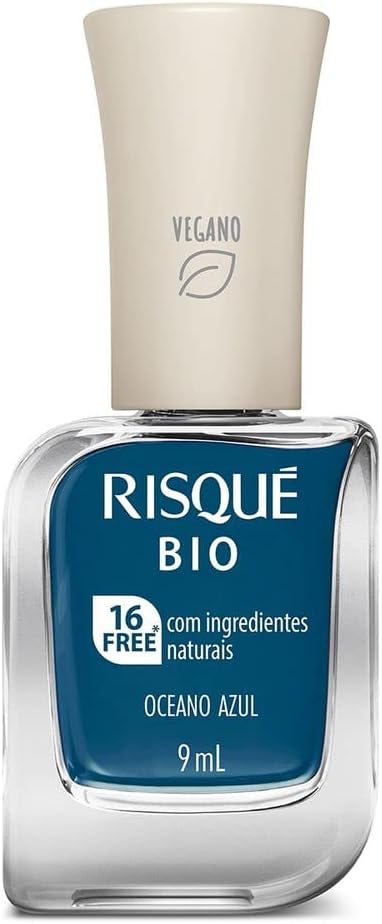 Risqué Bio Azul Cremoso Oceano Azul 9ml: Vegano e Sustentável