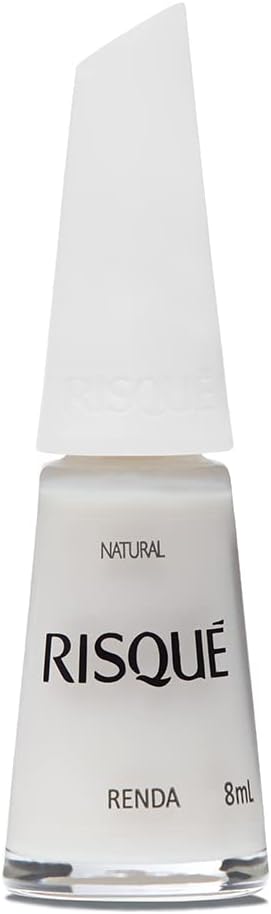 Esmalte Risqué Branco Natural Novo Renda 8ml: O Clássico Atemporal