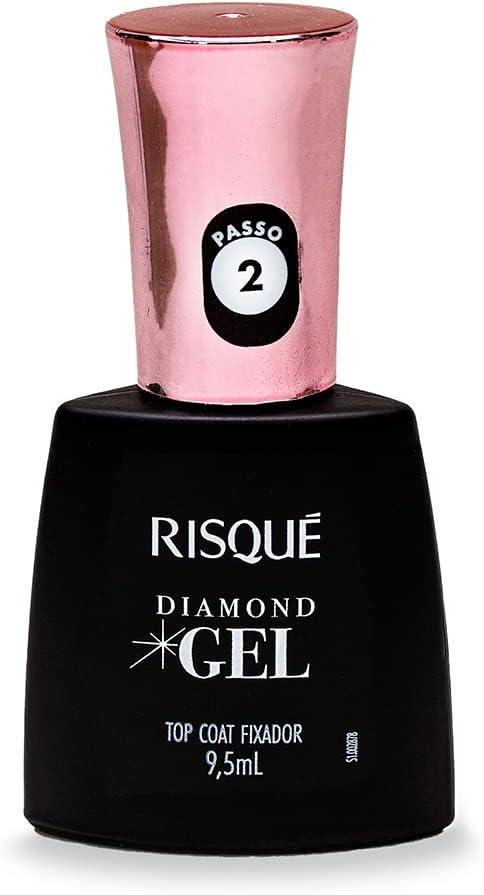 Risqué Top Coat Fixador Diamond Gel: Brilho e Durabilidade Extremas