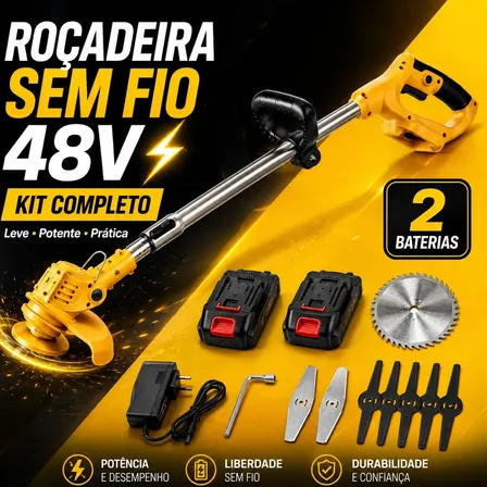 Roçadeira Elétrica 48V sem Fio: Vale a Pena? Análise Completa