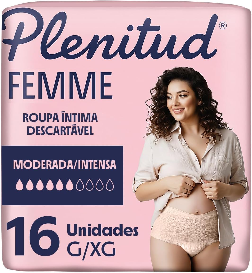 Roupa Íntima Plenitud Femme G/XG: Vale a Pena para Incontinência?