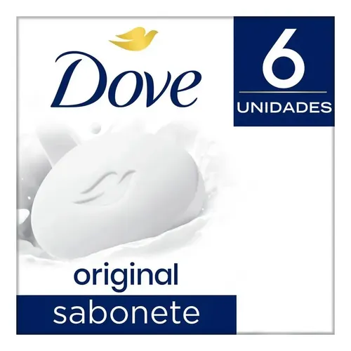 Sabonetes em Barra Dove Original Kit 6 Unidades 90g