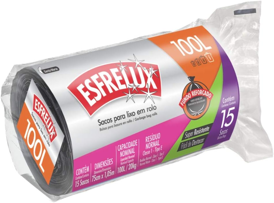 Sacos para Lixo Esfrelux 100L: Vale a pena comprar o Rolo Econômico?