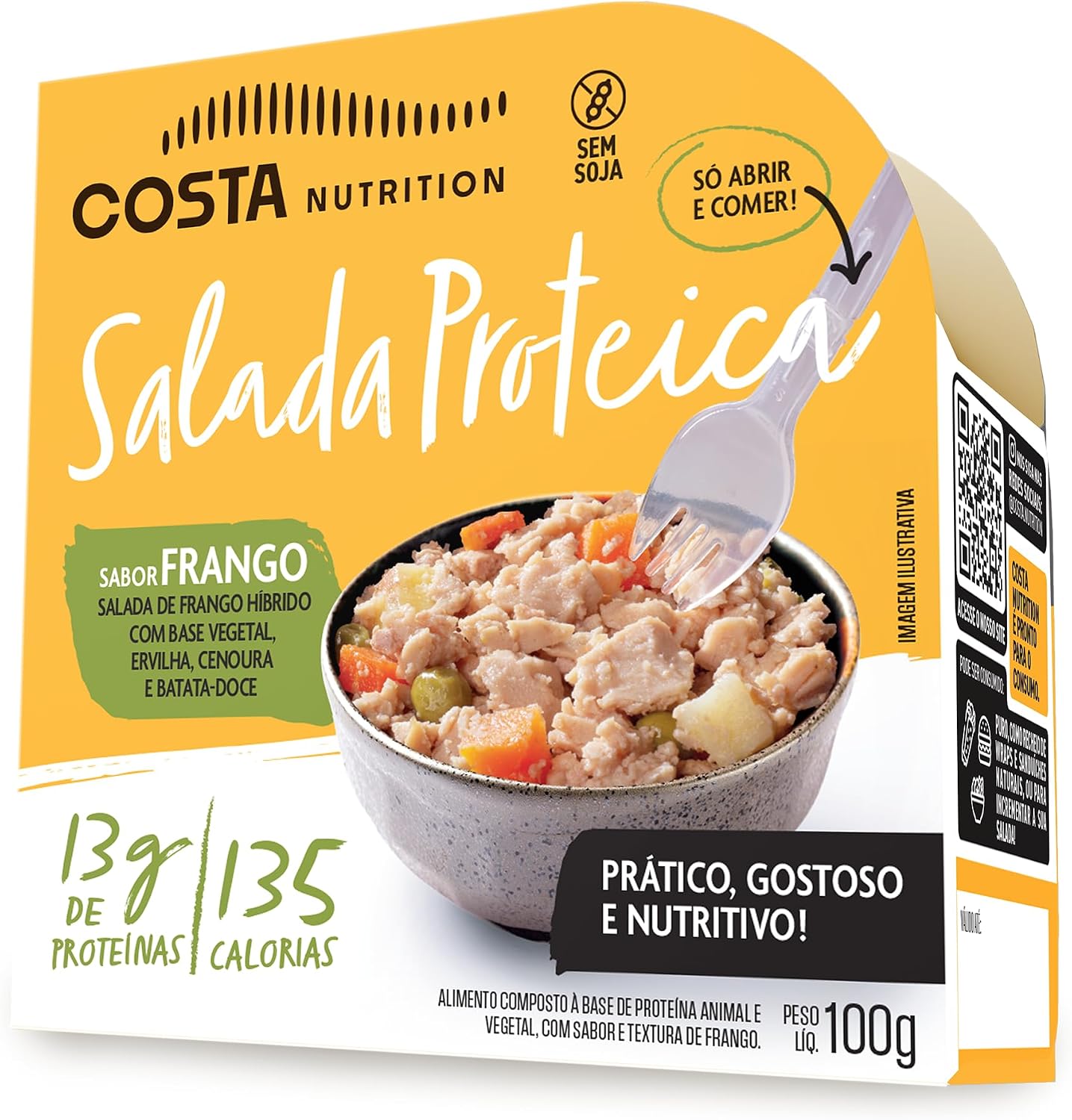 Salada Proteica Costa Nutrition Frango 100g