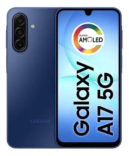 Celular Samsung Galaxy A17 5G com IA, 128GB, 4GB RAM e Câmera de 50MP