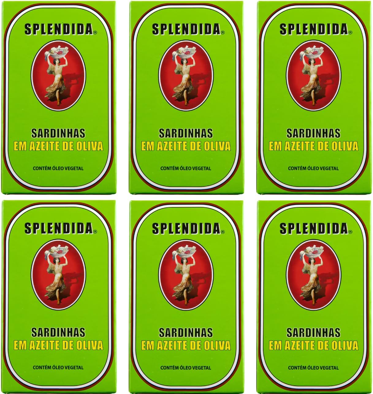Kit 6 Sardinhas Ramirez Splendida em Azeite de Oliva Extravirgem 125g