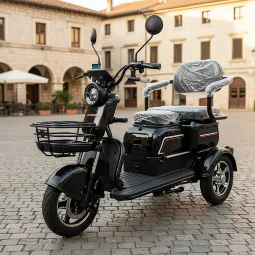 Scooter Triciclo Moto Elétrica Fly 1000w: Mobilidade com 3 Lugares