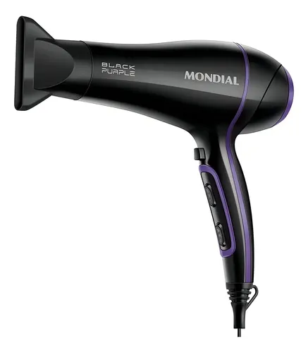 Secador De Cabelos Mondial Black Purple SCN-01 2000W