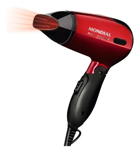 Secador Maxis Travel Mondial 1200w - Sc-10 Preto/vermelho