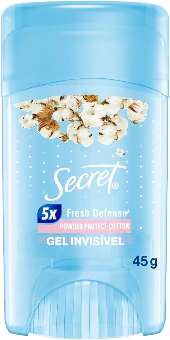 Desodorante Antitranspirante Secret Gel Proteção de Algodão 45g