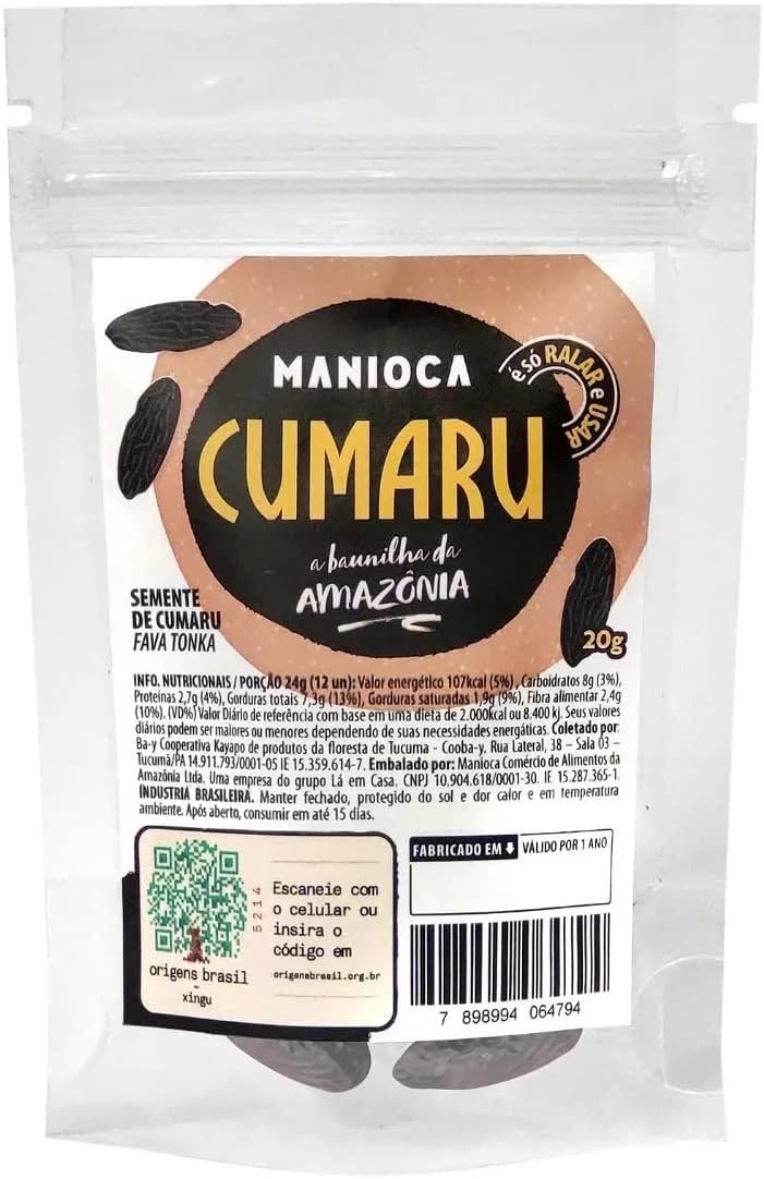 Semente de Cumaru 20g Manioca: A Baunilha da Amazônia