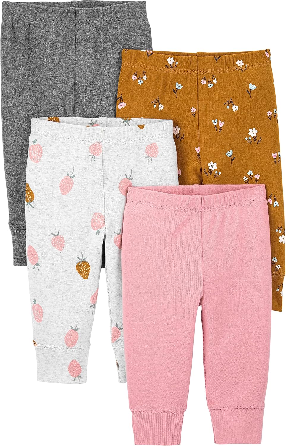 Simple Joys by Carter's: Pacote com 4 Calças para Bebês Meninas
