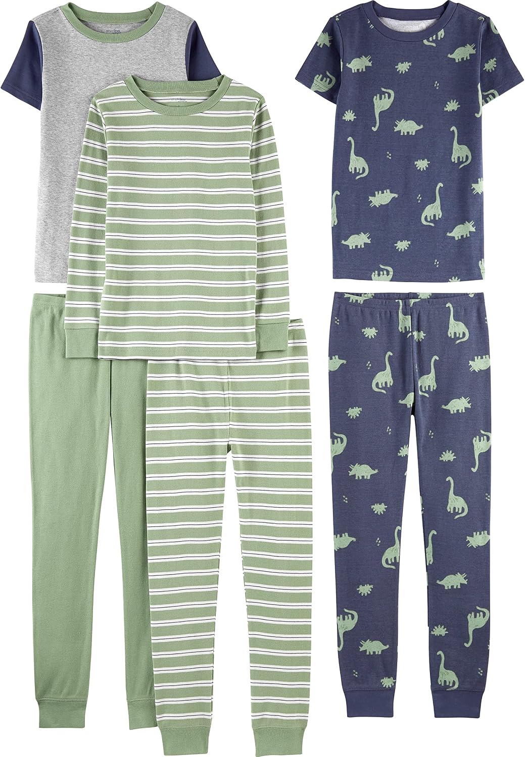 Simple Joys by Carter's: Conjunto de Pijama de Algodão 6 Peças para Meninos