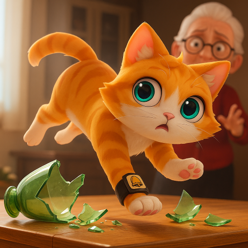 Simulador de Caos de Gato Mau e Vovó Velha: O jogo de bagunça felina em 3D