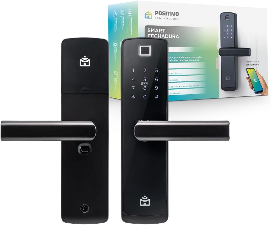 Smart Fechadura Digital Wi-Fi Positivo Casa Inteligente