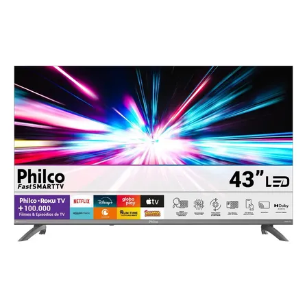 Smart TV 43'' Philco Full HD Roku TV HDR10 P43CRA