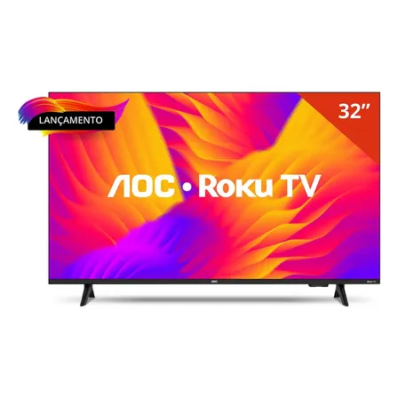 Smart TV AOC 32 S5155/78G: A TV de 32 polegadas com Roku TV é boa?
