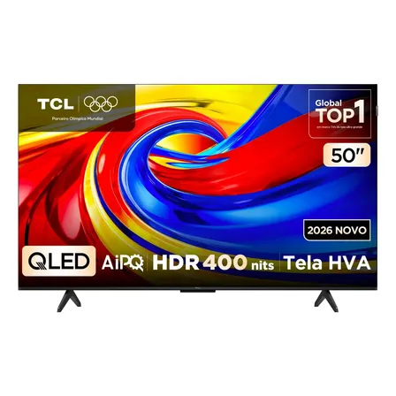 Smart TV TCL 50 P7L QLED 4K: Tecnologia de Imagem e Google TV