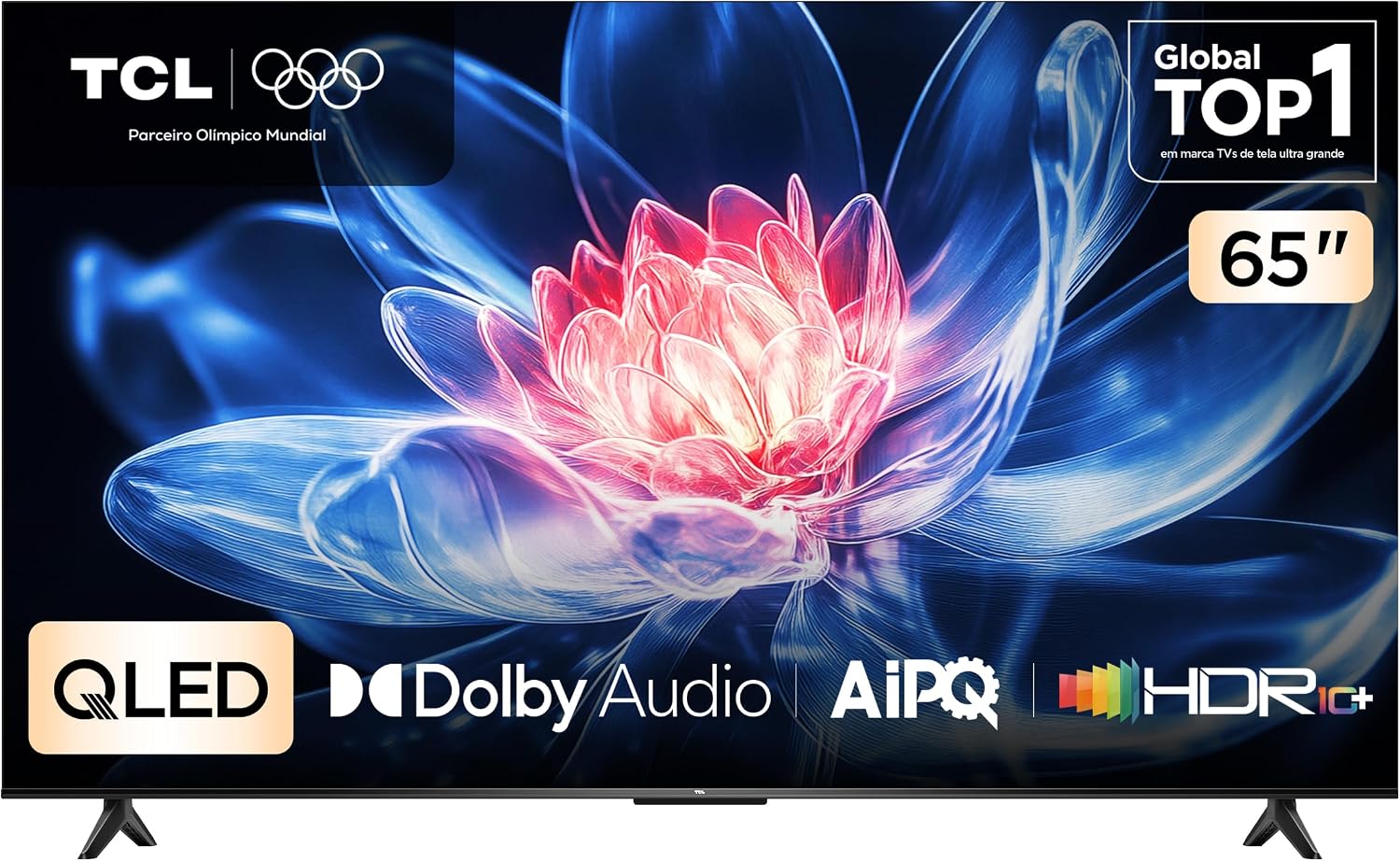 Smart TV TCL 65" QLED 4K 65T6C: Cinema e Google TV em Casa