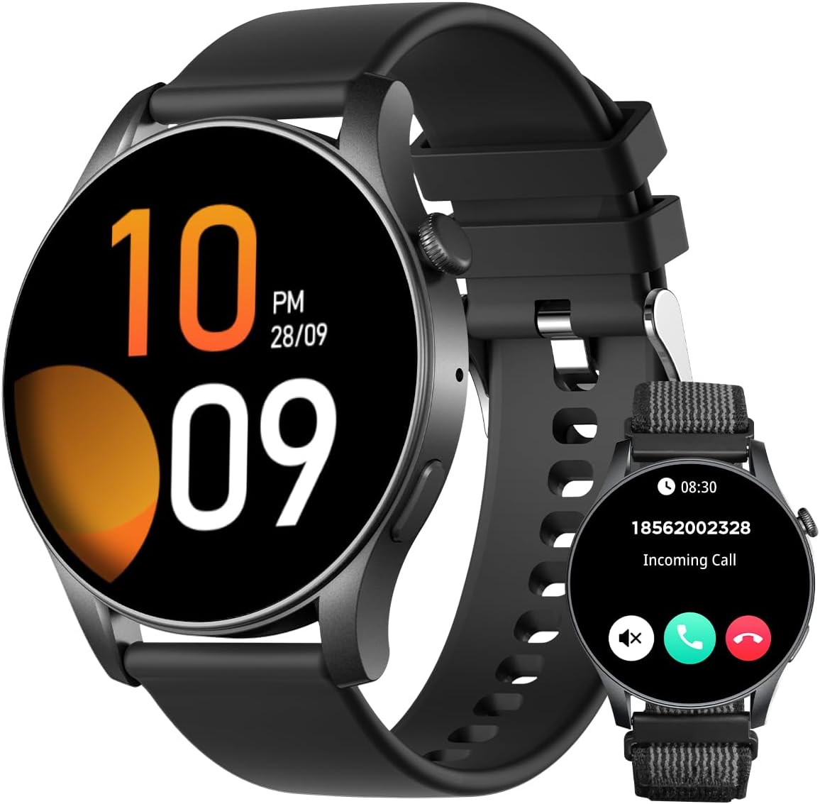Smartwatch Unissex com Tela AMOLED de 1,43" e Chamada Bluetooth