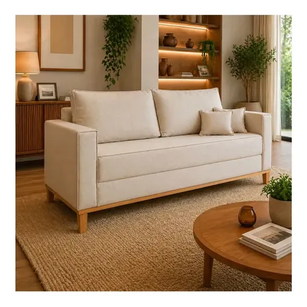 Sofá 3 Lugares Beny 180cm Retratil Moderno