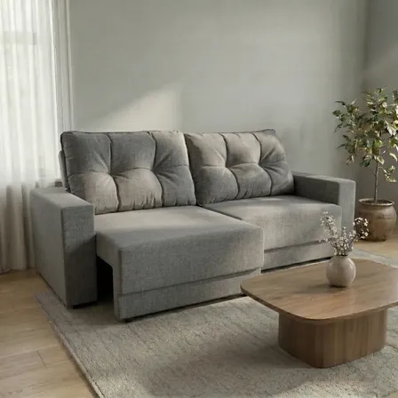 Sofá 3 Lugares Retrátil Lubeck Linho Cinza: Conforto e Custo-Benefício