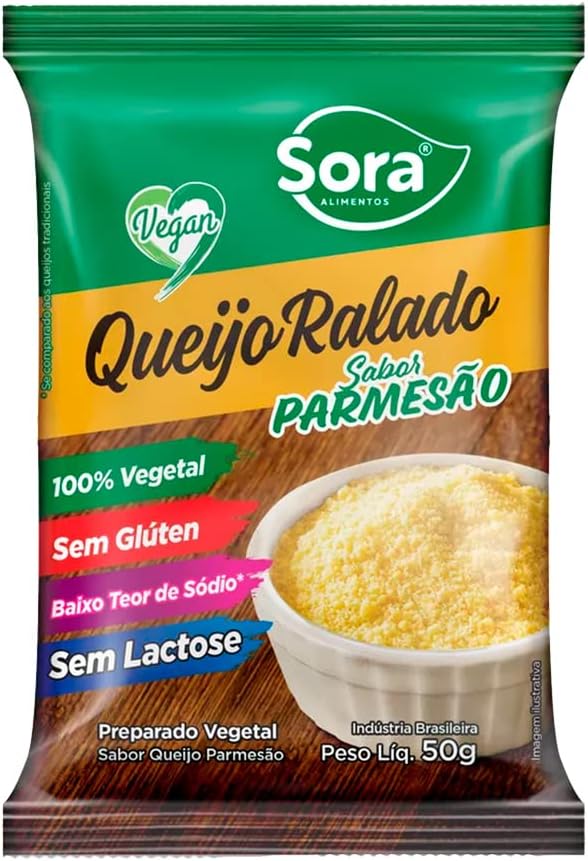 Sora Queijo Ralado Parmesão Vegetal 50g