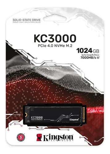 SSD Kingston KC3000 1TB: Alta Performance PCIe 4.0 NVMe