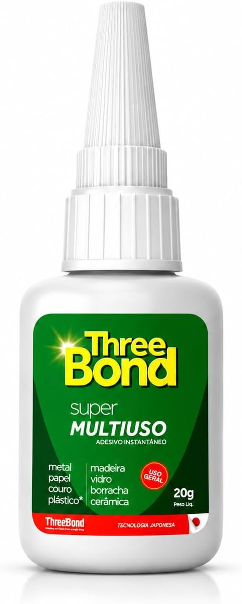 Super Cola Instantânea ThreeBond 20g com Bico Antientupimento