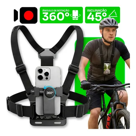 Suporte de Peito GoodVision para Celular e Câmeras