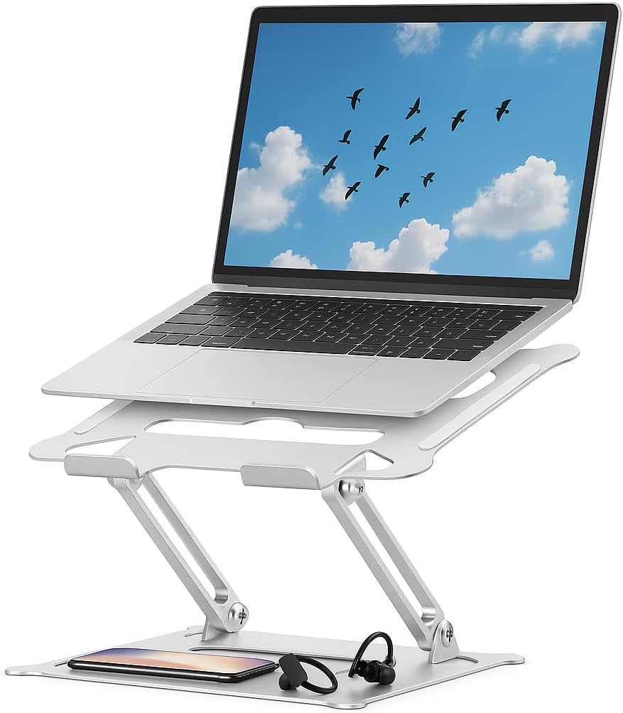 Suporte para Notebook em Aço Carbono Ajustável e Dobrável