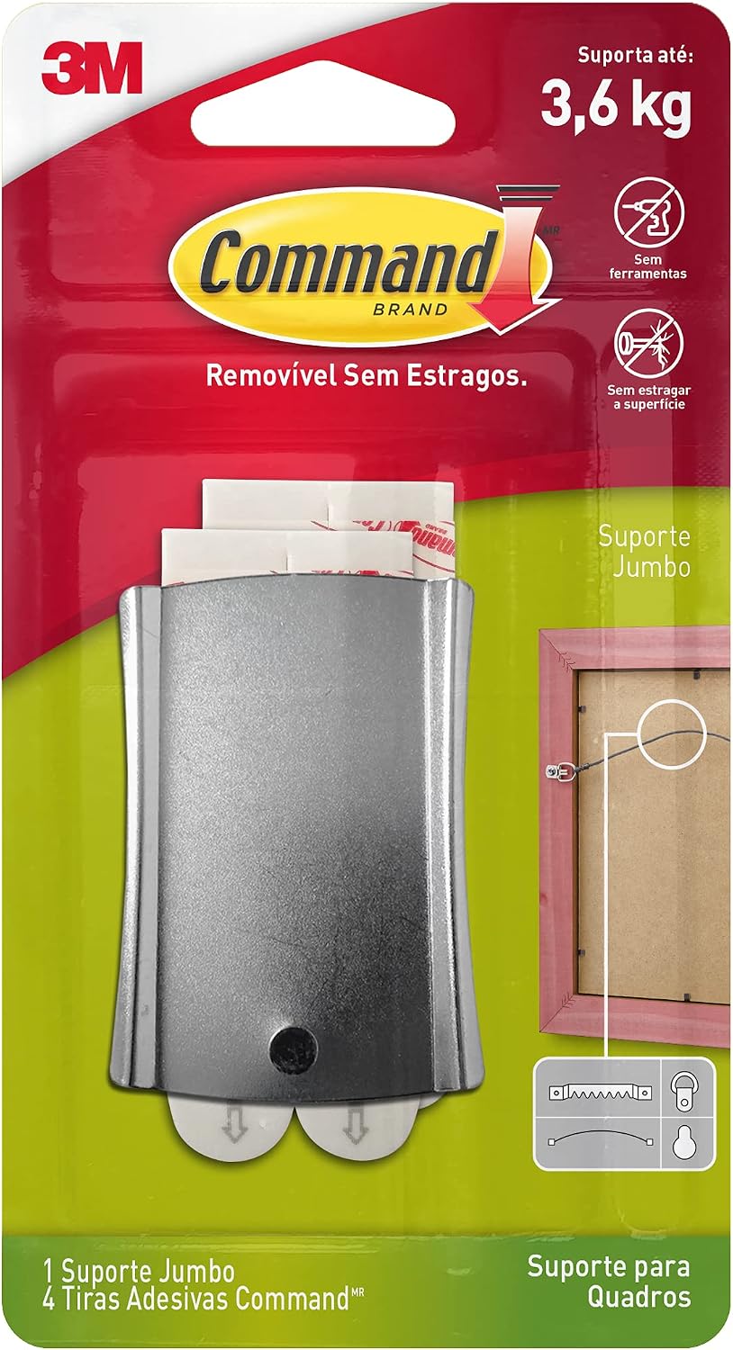 Suporte para Quadros Command 3M Jumbo Metálico: Vale a pena?