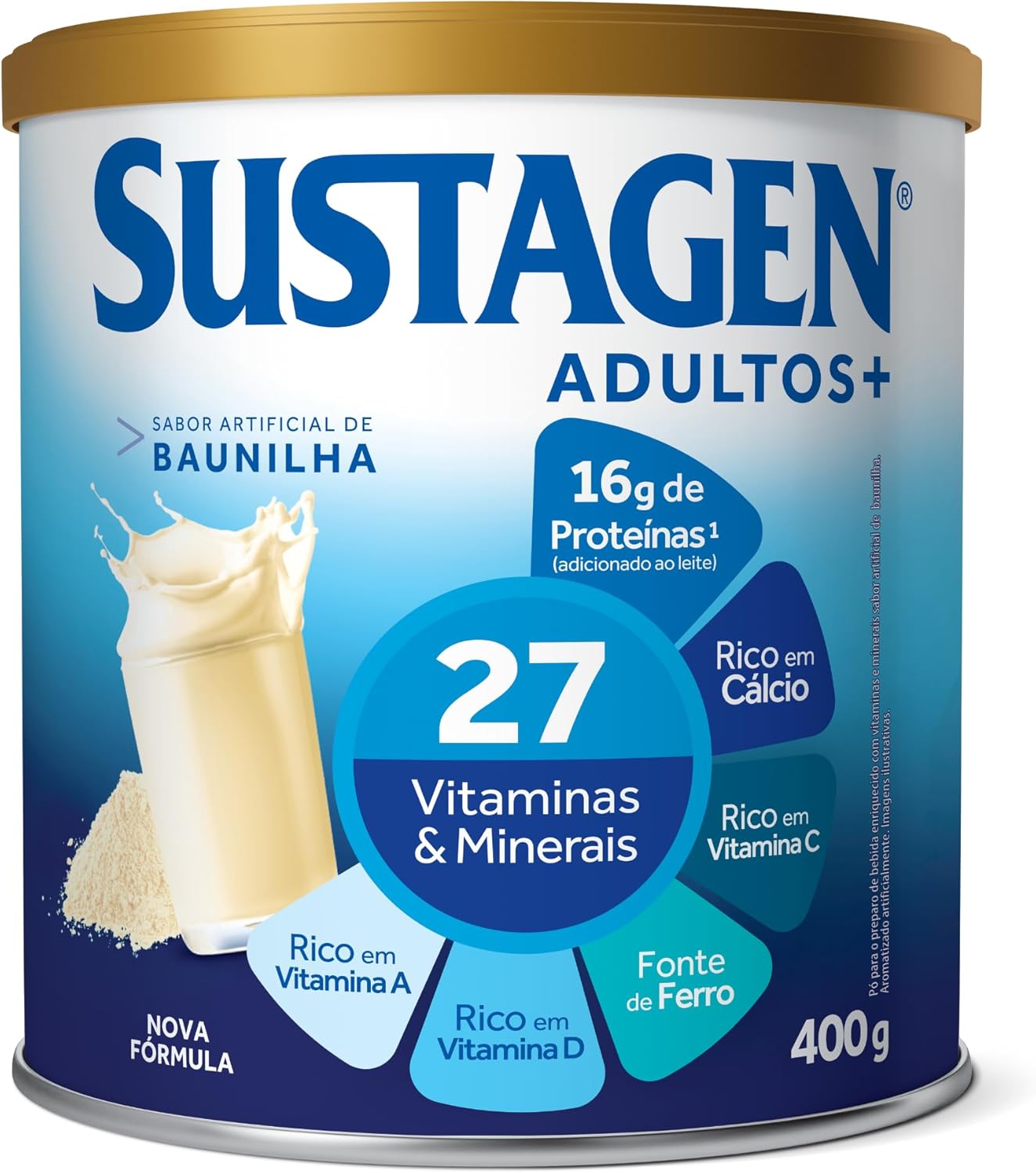 Sustagen Adultos+ Sabor Baunilha 400g: Vale a pena?