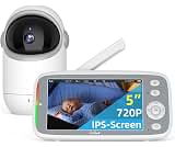 TakTark Babá Eletrônica 5" 720P HD: Monitoramento Seguro Sem Wi-Fi