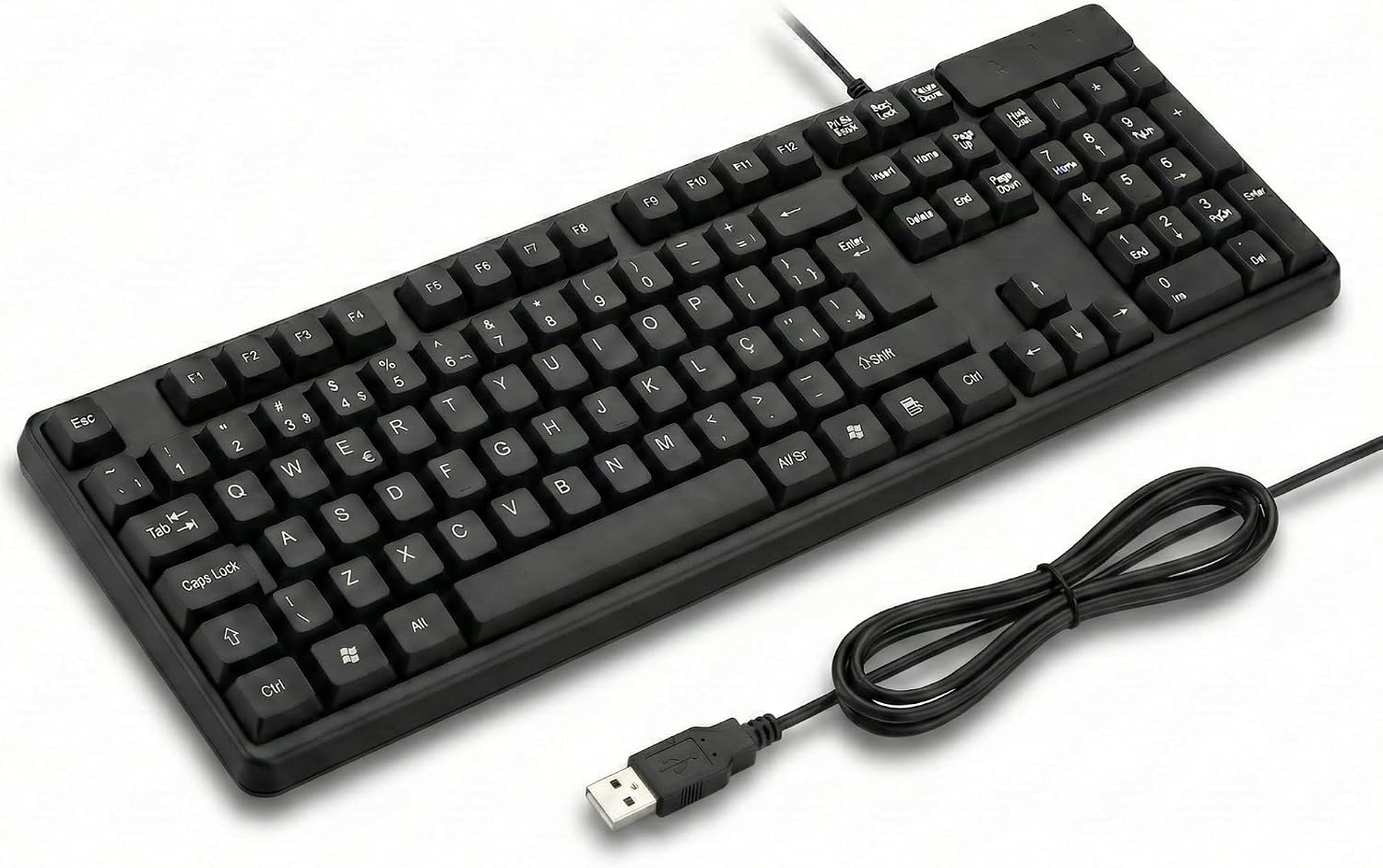Teclado com Fio USB ABNT2 #TDD para PC e Notebook