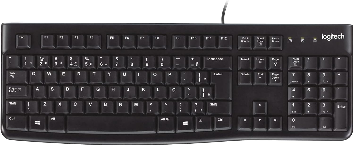 Teclado com fio USB Logitech K120