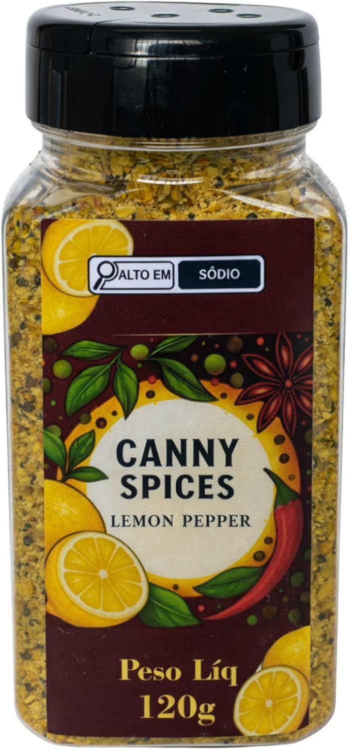 Tempero Lemon Pepper Canny 120g: Versatilidade na Cozinha