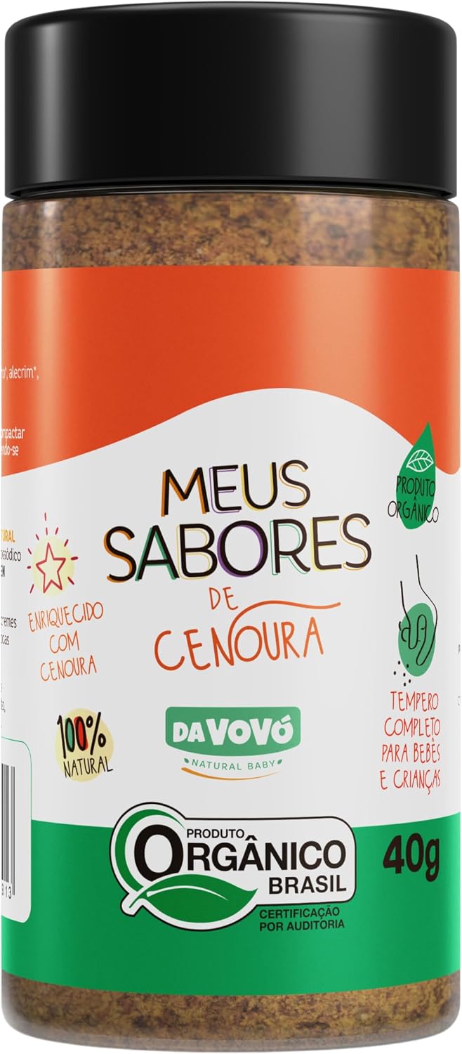 Tempero Orgânico Da Vovó Primeiros Sabores: Ideal para Bebês