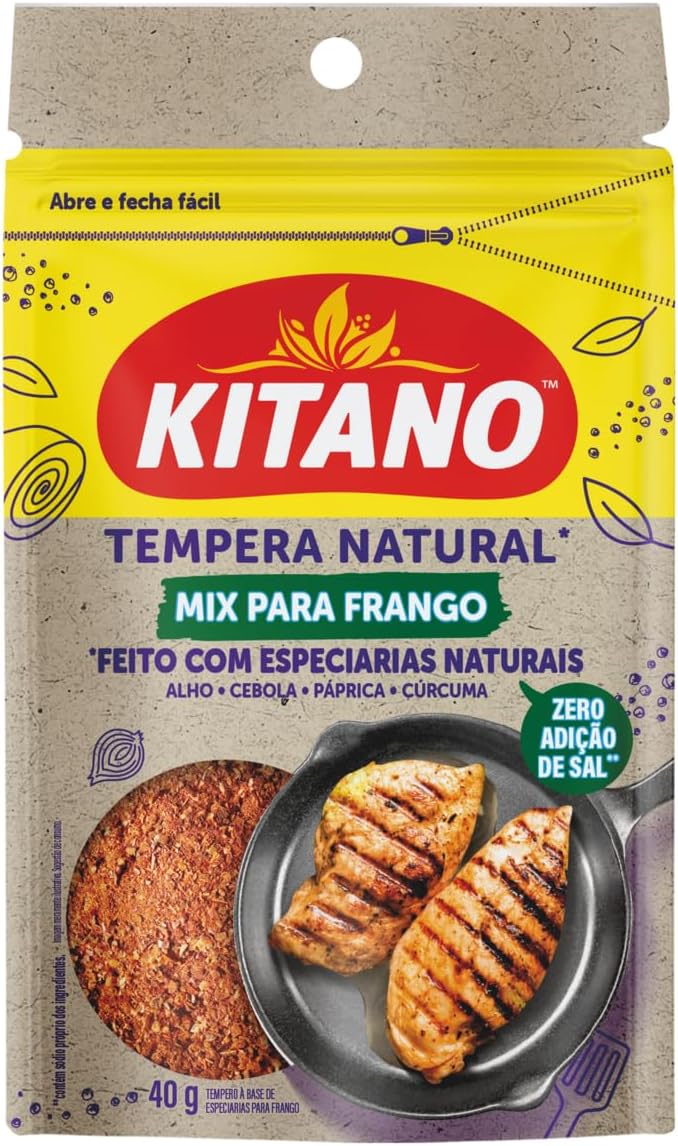Tempero para Frango Kitano Pouch 40g: Praticidade na Cozinha