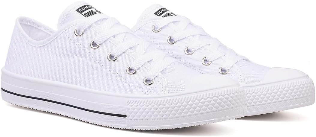 Tênis Casual Feminino Branco CM Shoes: Estilo e Praticidade