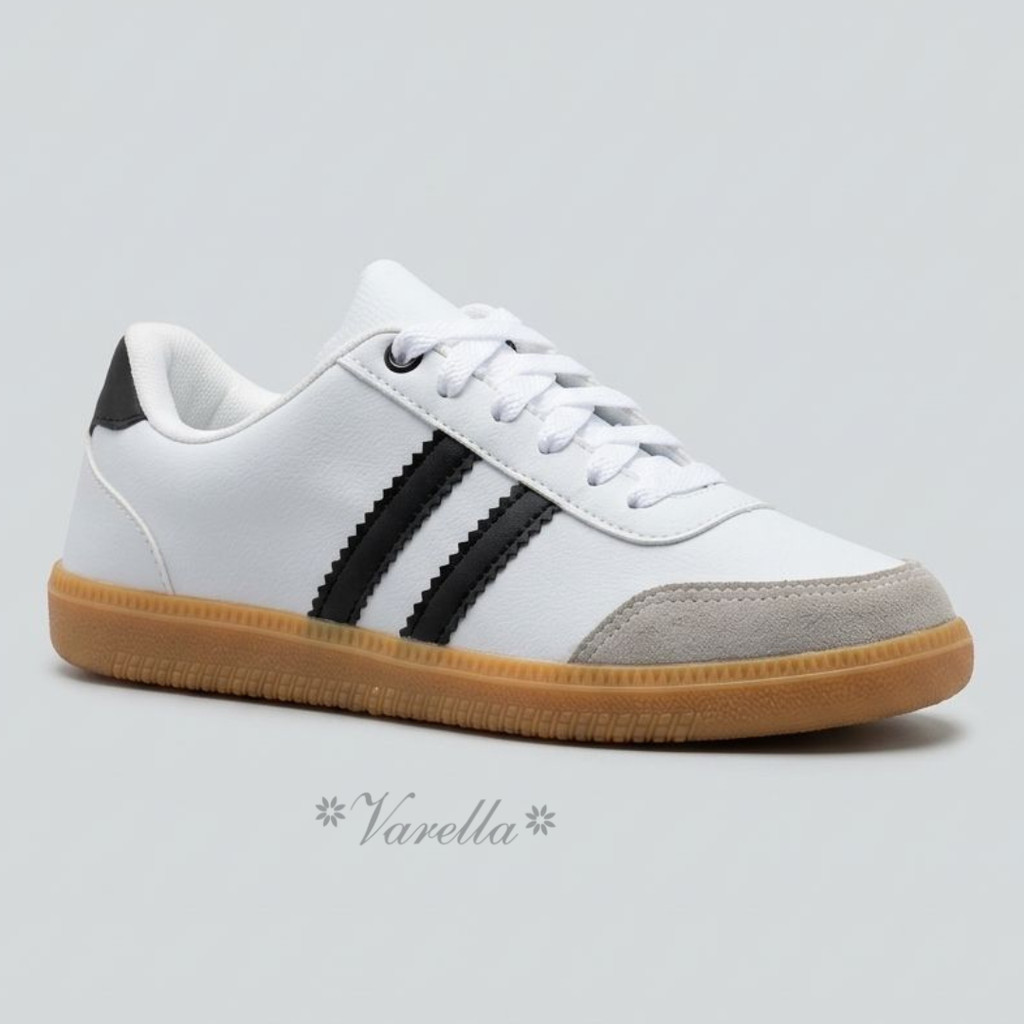 Tênis Feminino Branco Casual Moderno Leve e Confortável