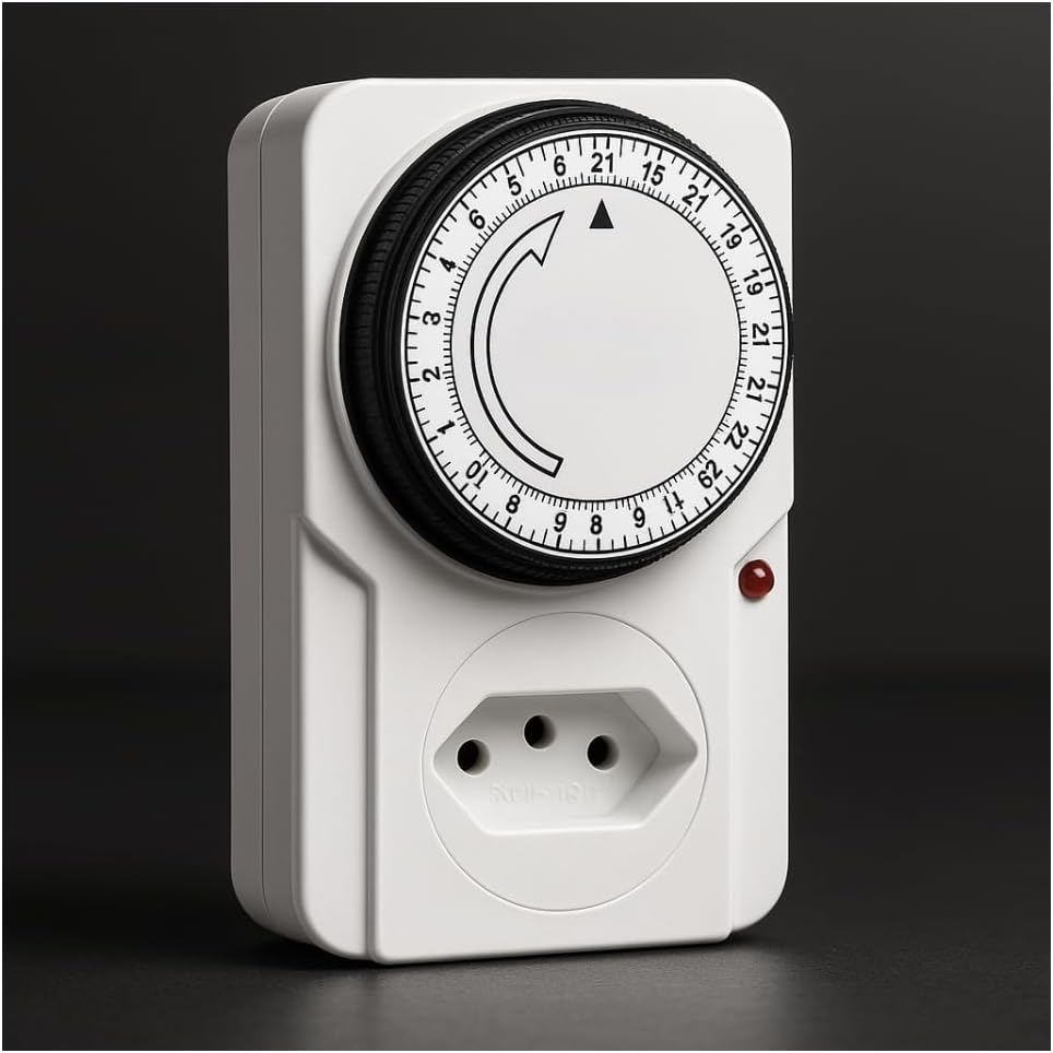 Timer Temporizador Analógico Bivolt 24h para Bombas e Aquários
