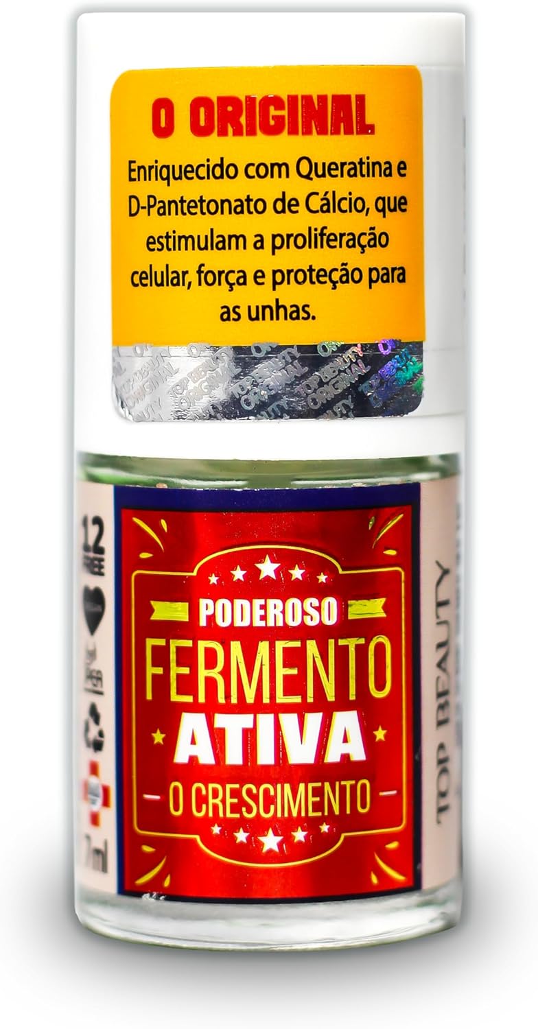 Top Beauty SOS Unhas Fermento Free: Auxílio no Crescimento das Unhas